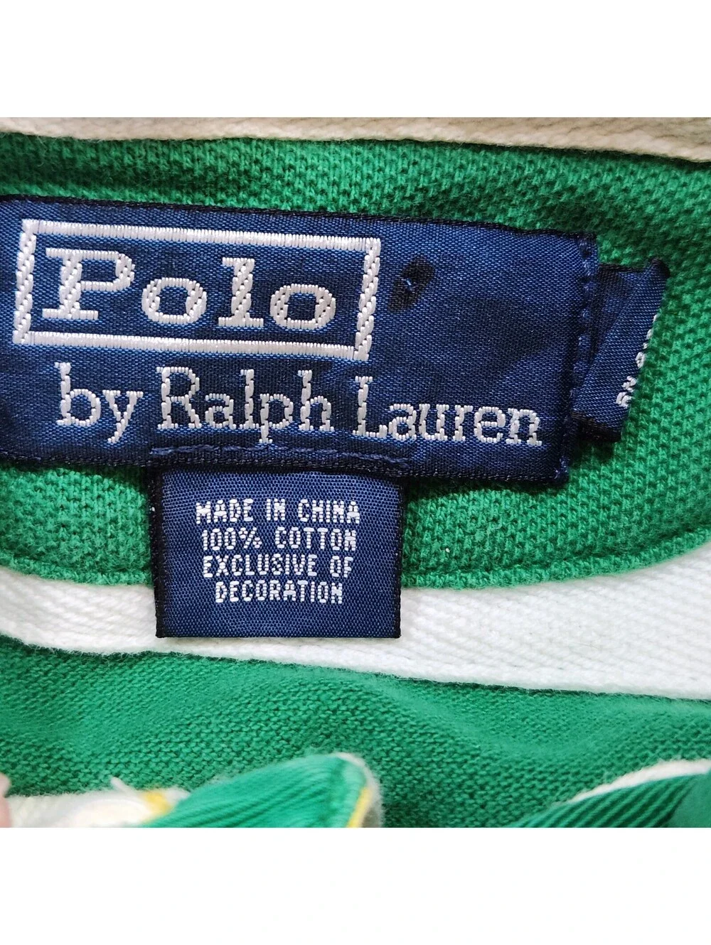 Vintage Polo Ralph Lauren Shirt Mens L Colorblock Cruiser Team 9 Rugby PRL Club